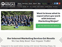 Tablet Screenshot of internetmarketingninjas.com